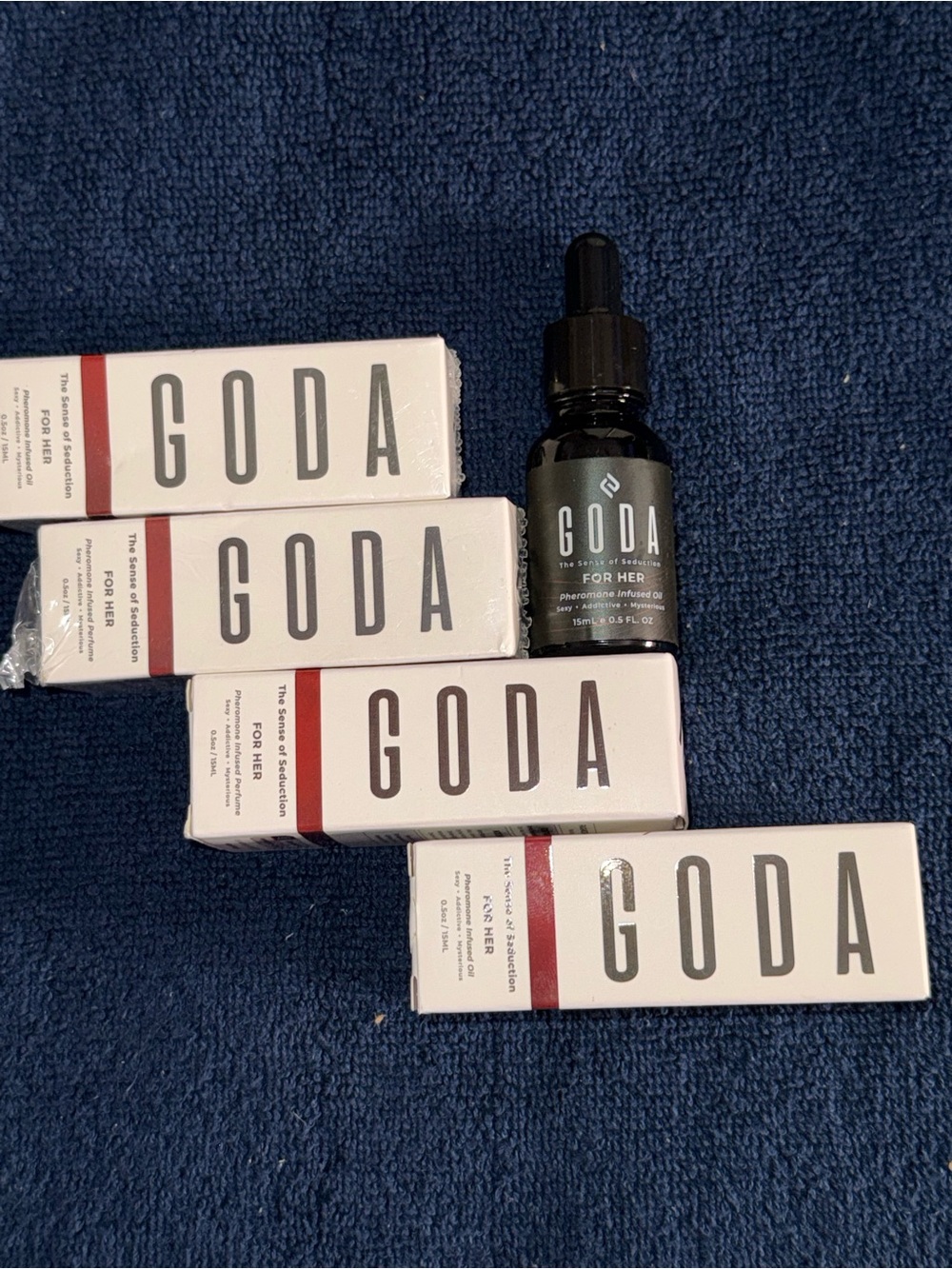 For Her Pheromone Infused Body Oil - Black Dropper Bottle